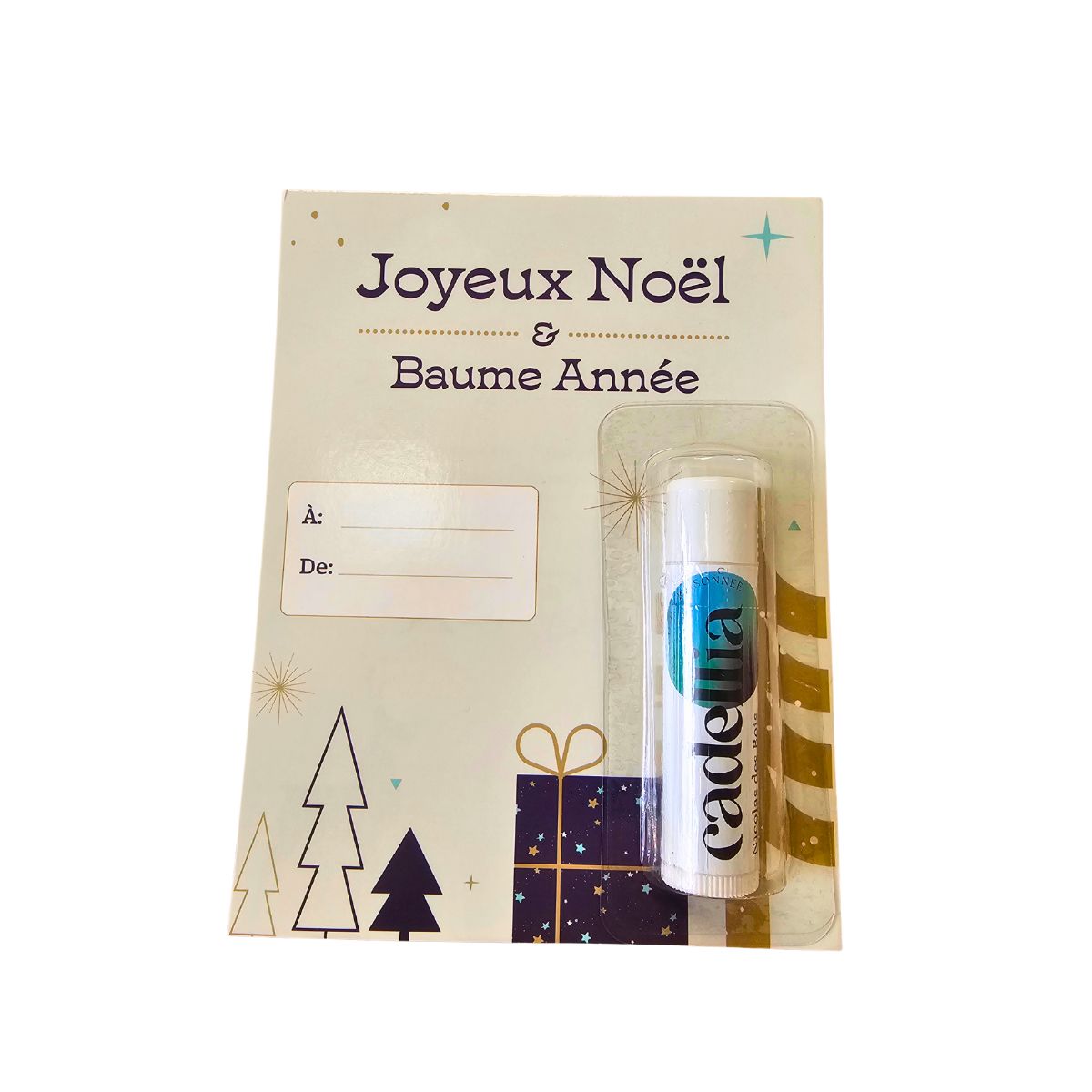 Carte de souhaits - Joyeux Noël et baume année! - Saveur Nicolas des bois