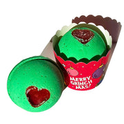 Bombes de bain vertes festives pour noel. Grinch