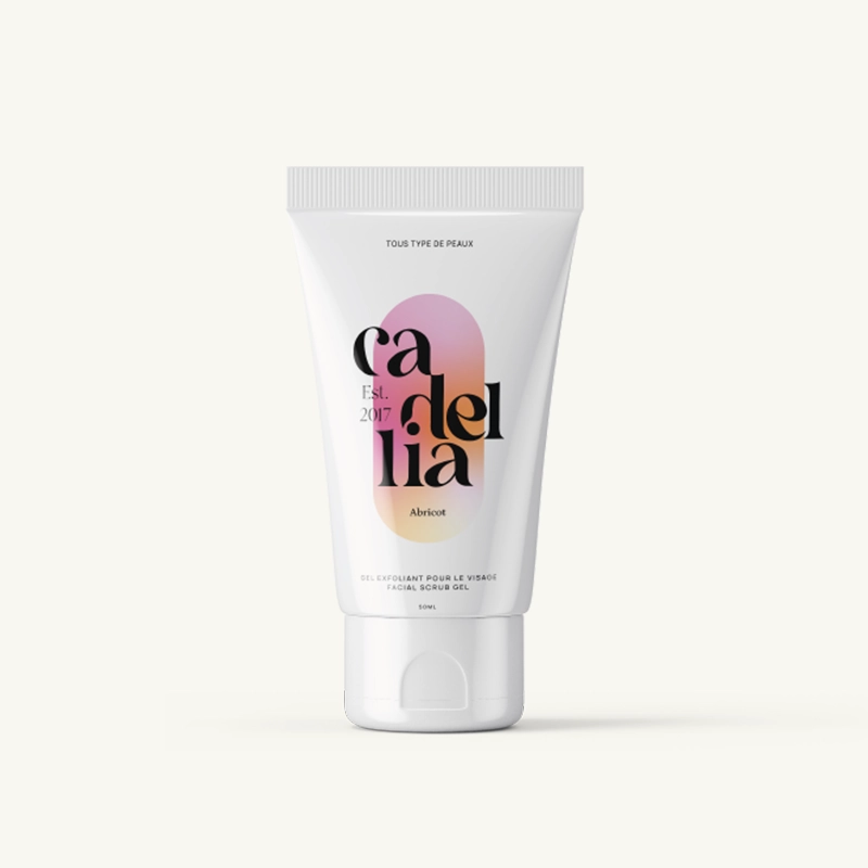 Exfoliant pour le visage en Gel à l'abricot - Produit par Cadellia Cosmétique Raisonnée