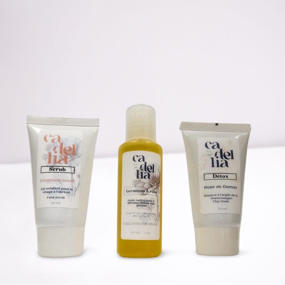 Coffret de soins essentiels pour le visage - L'extention - produits hydratant exfoliant et purifiants naturel